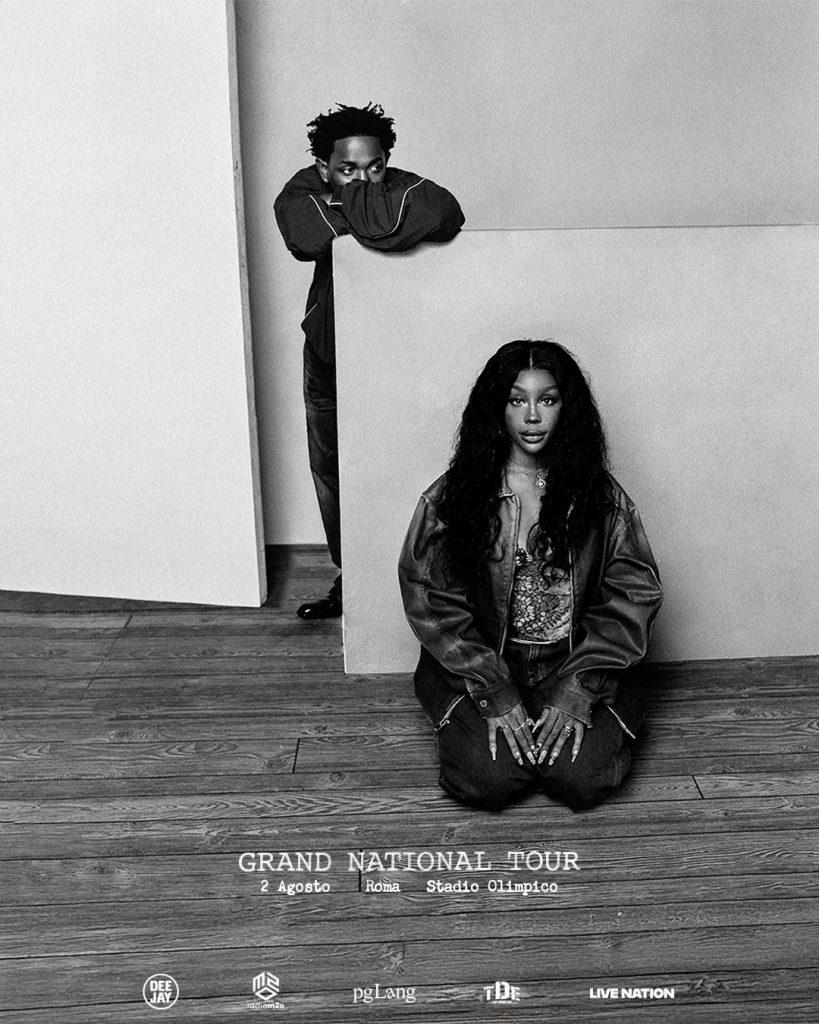 Kendrick Lamar e SZA: l'unica tappa italiana del Grand National