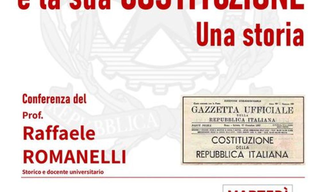 Conferenza "L'Italia e la sua costituzione. Una Storia" con Raffaele Romanelli