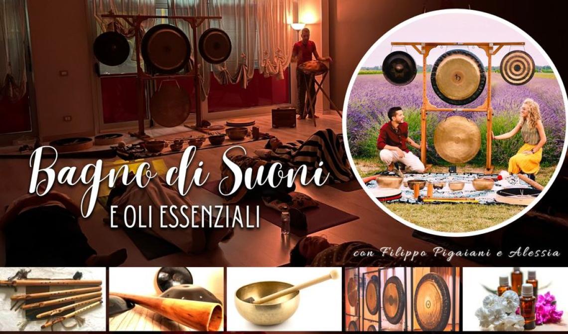 Bagno di suoni e oli essenziali con Filippo Pigaiani e Alessia 