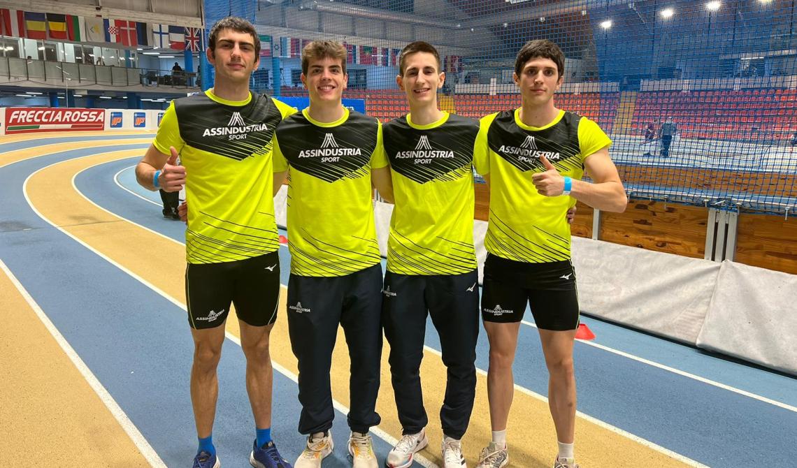Assoluti Indoor, una staffetta da medaglia per Assindustria sport