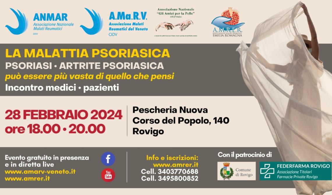 "Malattia psoriasica. Pu&ograve; essere pi&ugrave; vasta di quello che pensi"