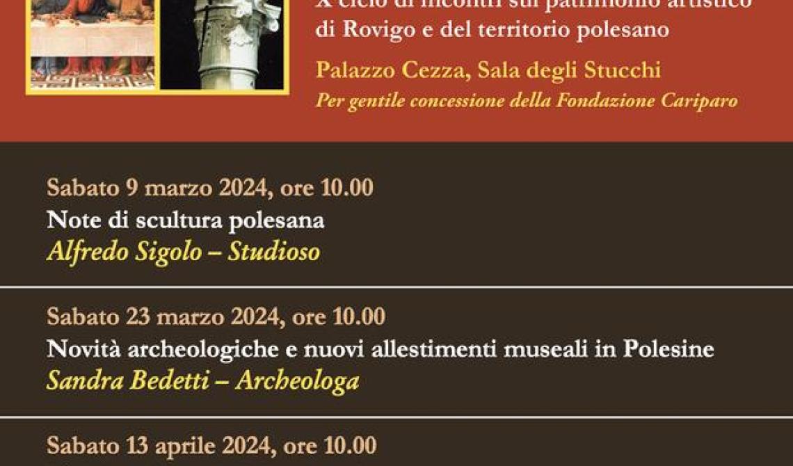 Galleria polesine 2024 - Novità archeologiche e nuovi allestimenti museali in Polesine