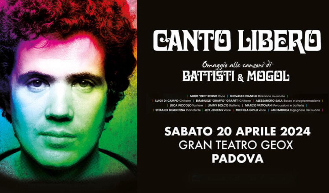 Canto libero, omaggio alle canzoni di Battisti e Mogol