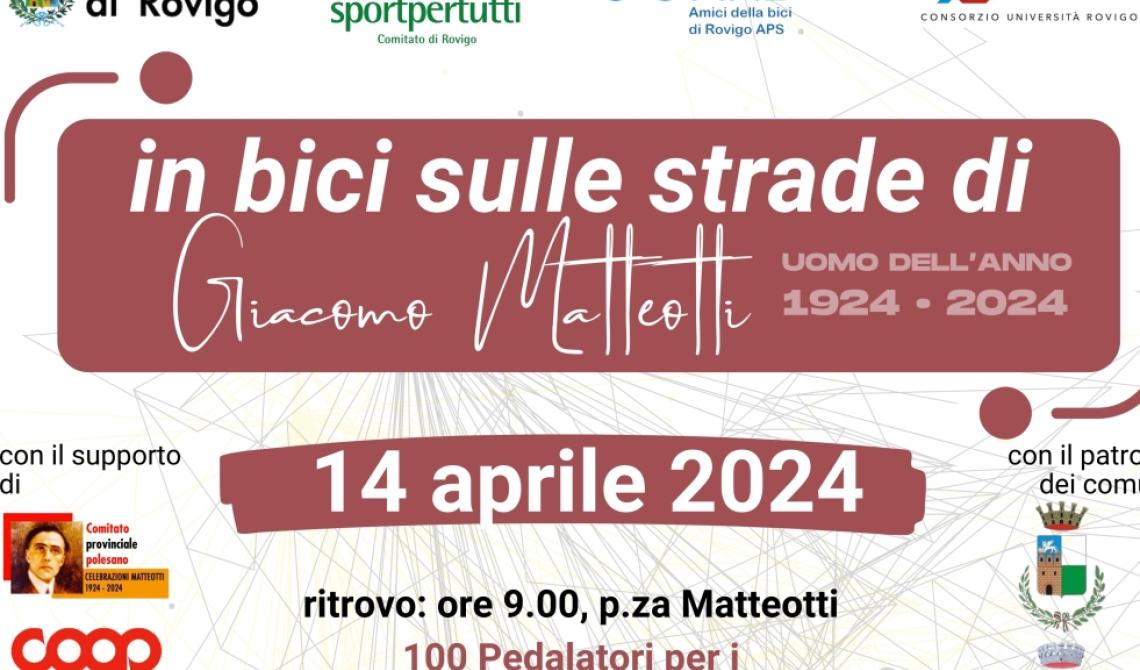 In bici sulle strade di Giacomo Matteotti