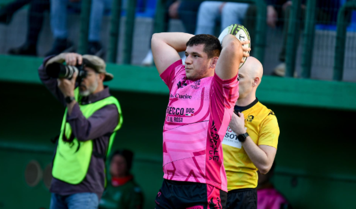 Il tallonatore del Benetton Rugby, Giacomo Nicotera sospeso per tre settimane