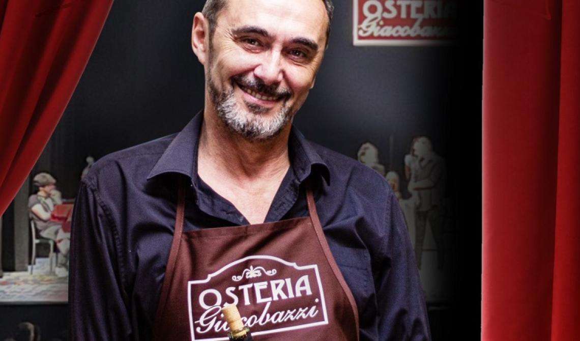 Osteria Giacobazzi: il teatro diventa una festa di vino, risate e spettacolo!