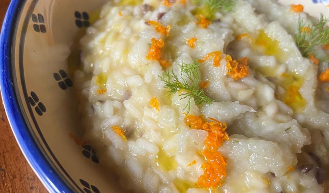 Risotto finocchi e arancia