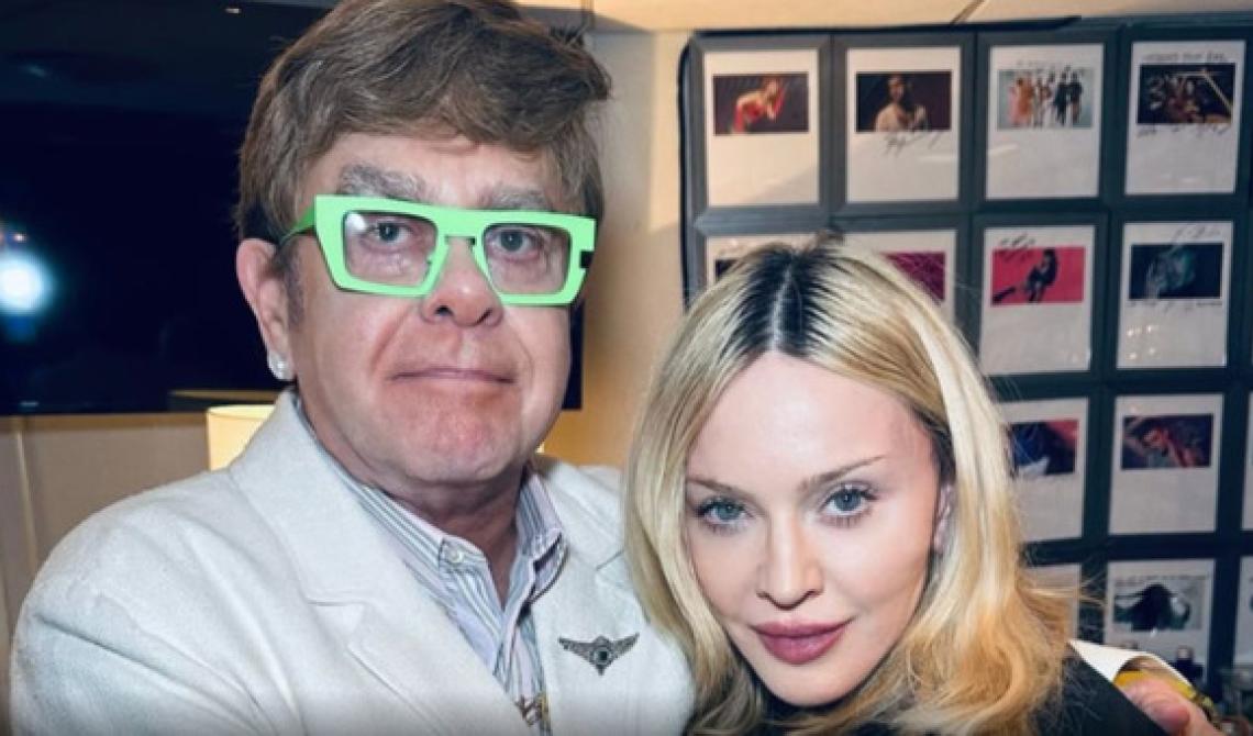 Pace fatta tra Madonna ed Elton John: abbraccio e scuse dopo anni di tensioni