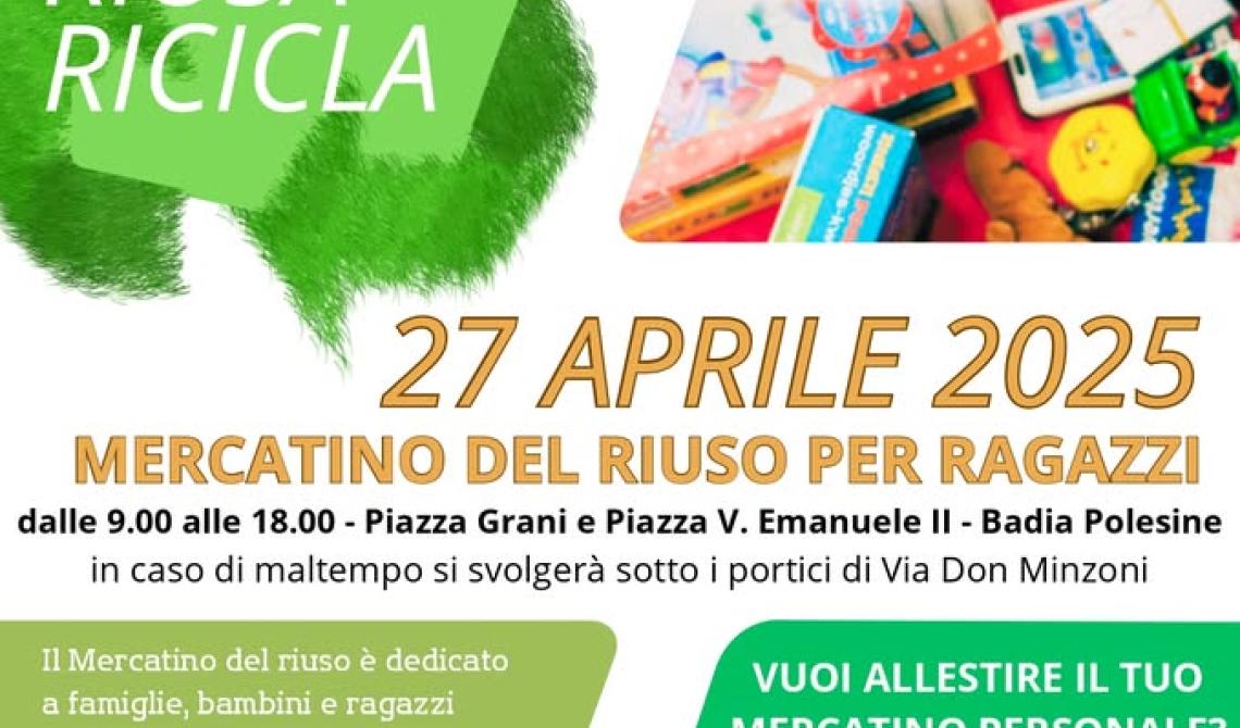 Mercatino del riuso per ragazzi