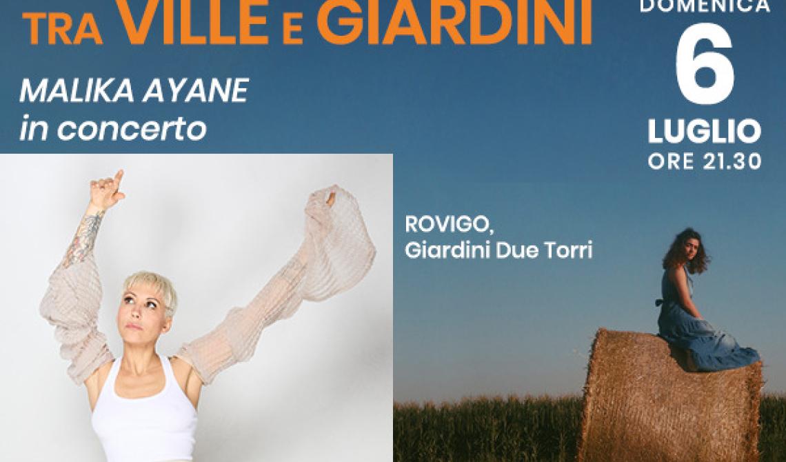 Tra ville e giardini - Malika Ayane in concerto