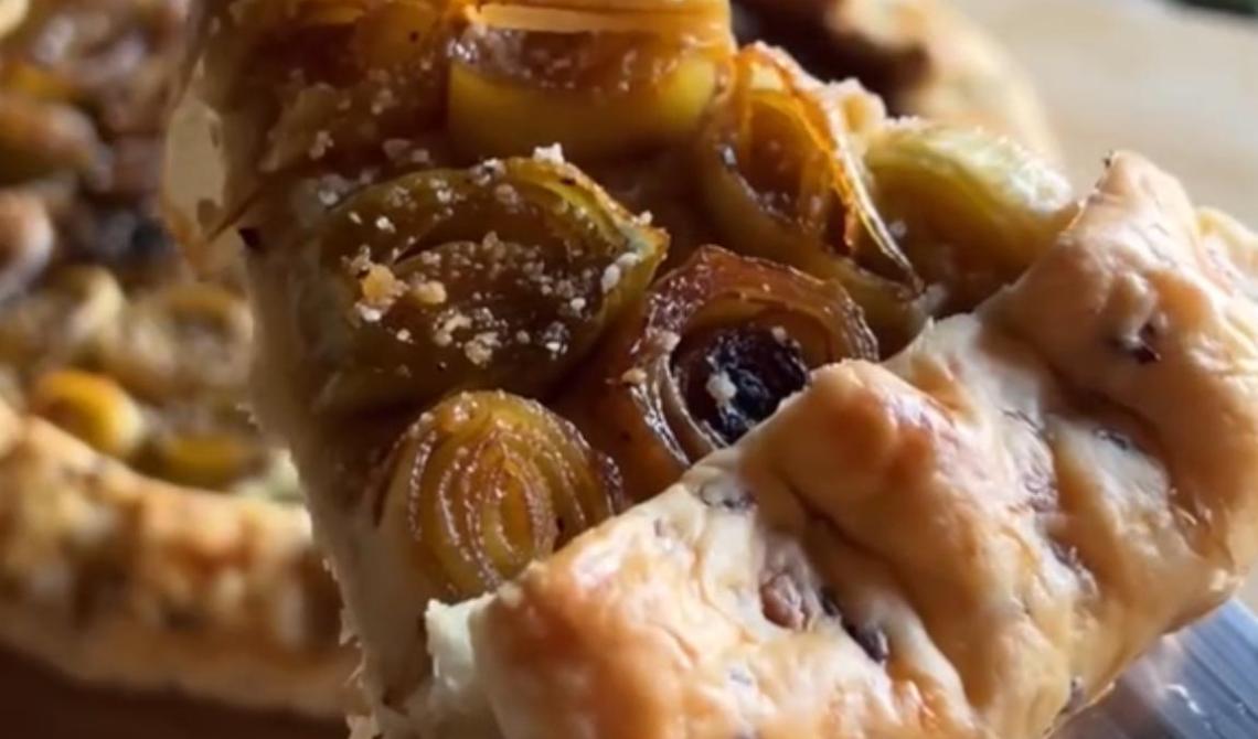 Torta salata con i porri
