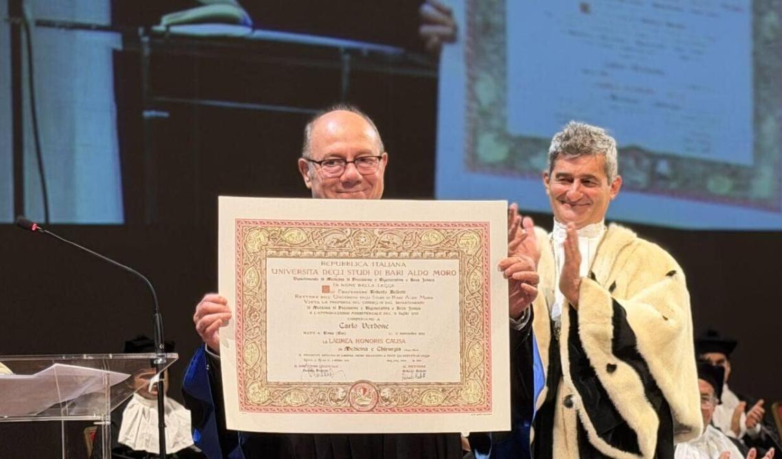 Carlo Verdone laureato honoris causa in Medicina: “Sono un antidepressivo senza effetti collaterali”