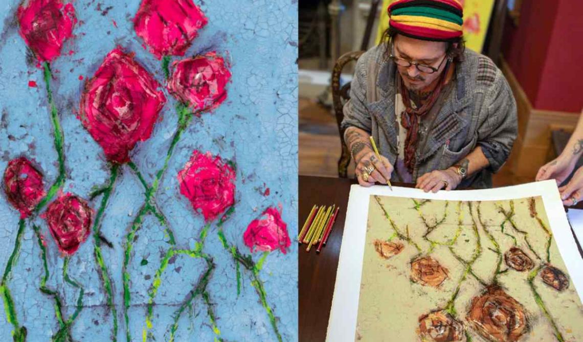 Johnny Depp, dall’attore all’artista: i suoi dipinti in mostra a Milano