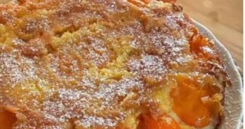 Torta rovesciata con albicocche