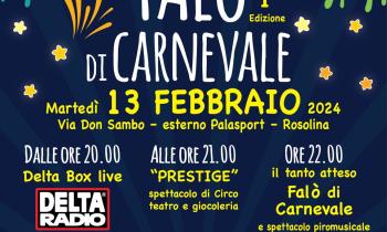 Fal&ograve; di carnevale a Rosolina 