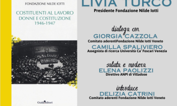 Presentazione del libro "Costituenti al Lavoro, Donne e Costituzione 1946-1947" di Livia Turco
