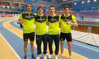 Assoluti Indoor, una staffetta da medaglia per Assindustria sport
