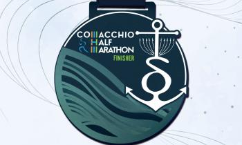 La croce del Delta ancora simbolo della Comacchio Half Marathon