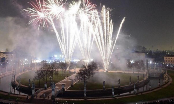 Spettacolo pirotecnico in Prato della Valle 