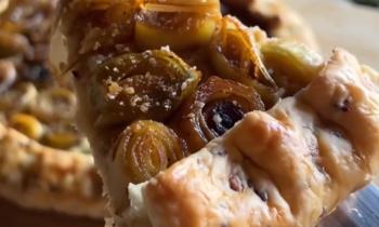 Torta salata con i porri