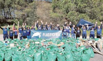 Due tonnellate di plastica in meno